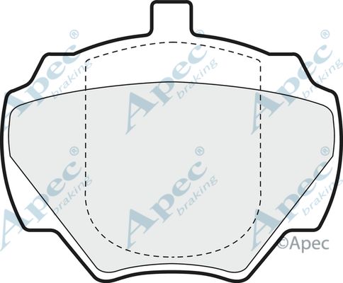APEC BRAKING Комплект тормозных колодок, дисковый тормоз PAD706
